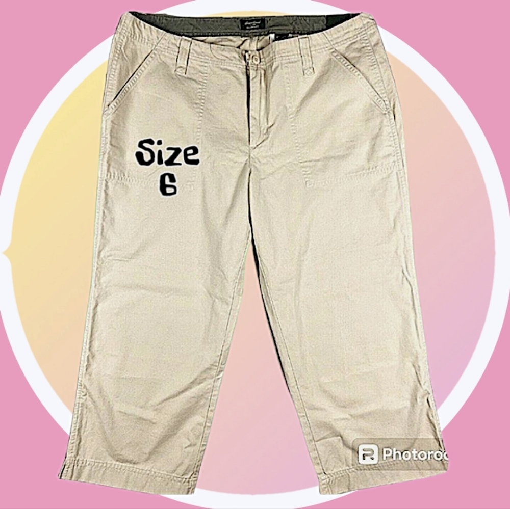 Eddie Bauer Outdoor Capris Off White Sz 6
